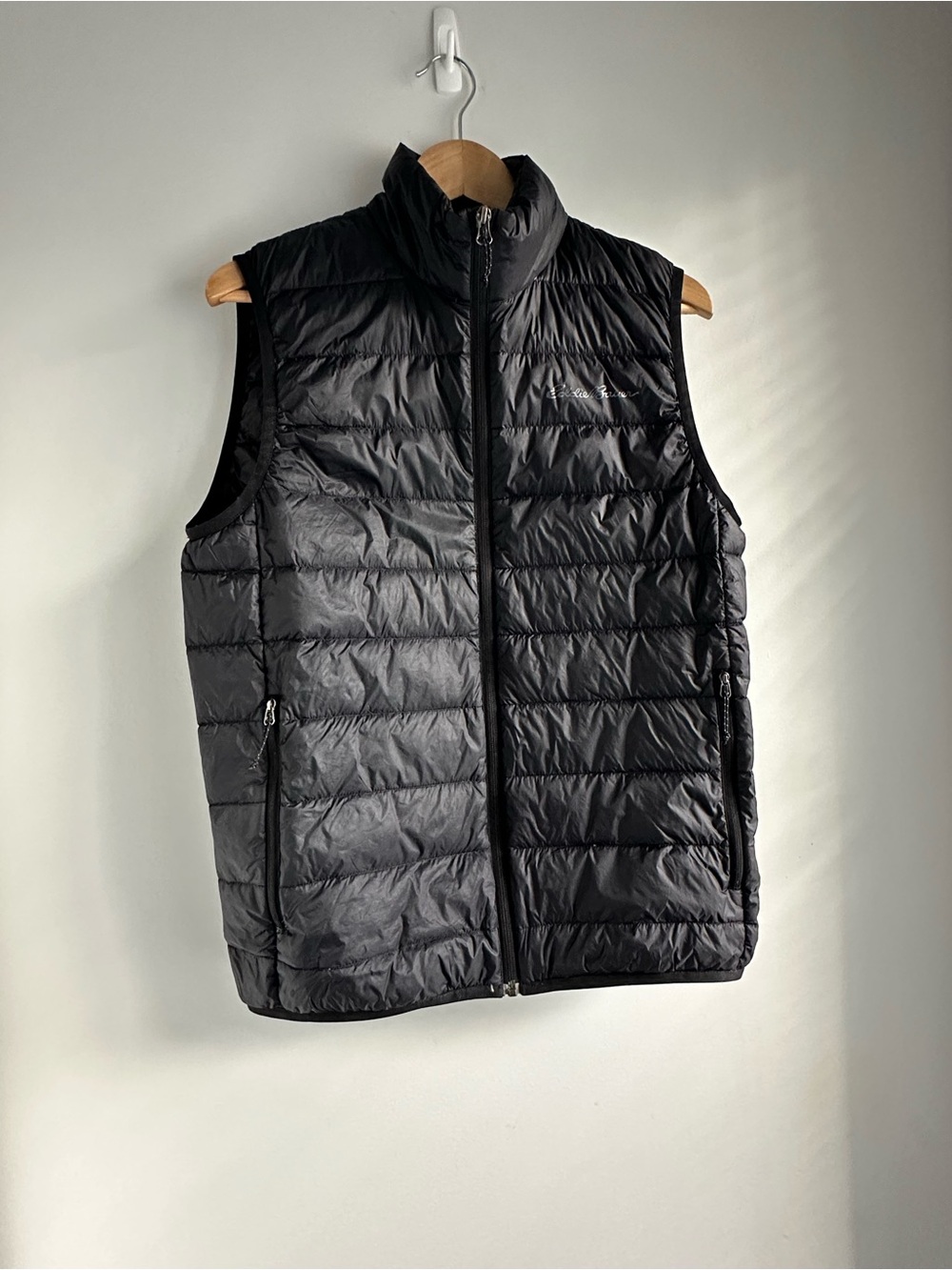 Eddie Bauer Black Quilted Packable Men's Vest
